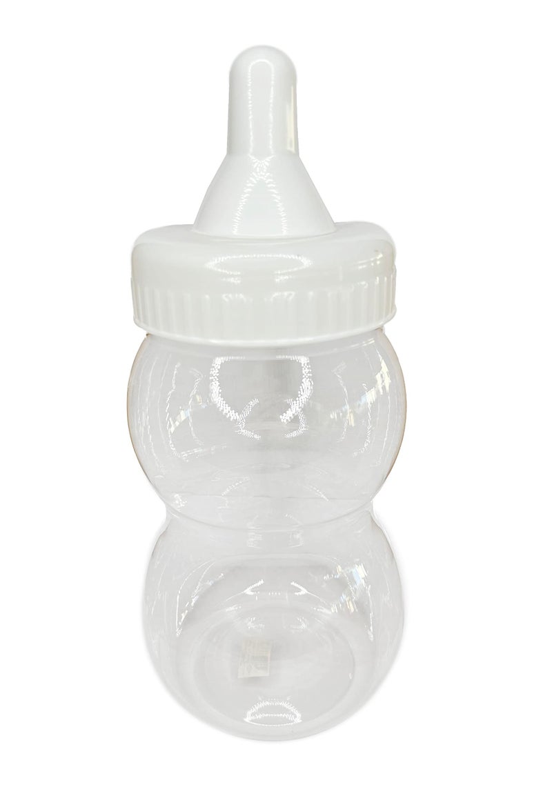 Crafts Central Jumbo Plastic Fillable Baby Shower Milk Bottle, Coin Bank, Favor Decoration (White, 15"" Inch) - Image 2